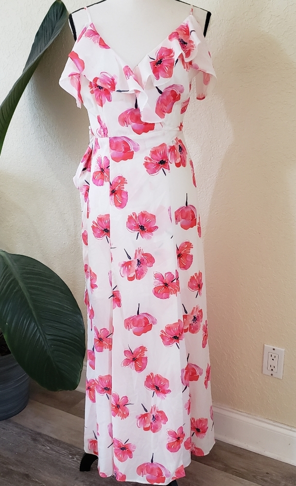 Hutch wrap dress with Pink Floral Print
